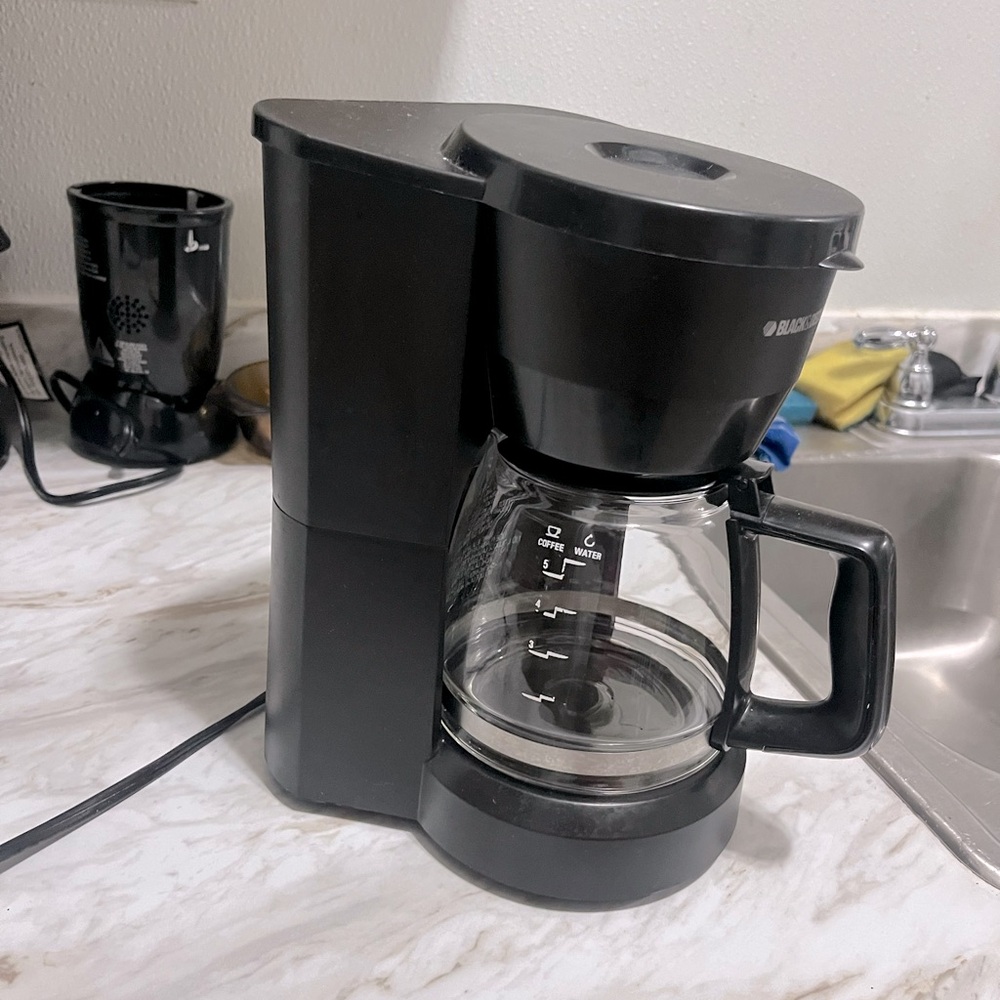 Capresso 5-Cup Mini Drip Coffee Maker, Black and Stainless Steel